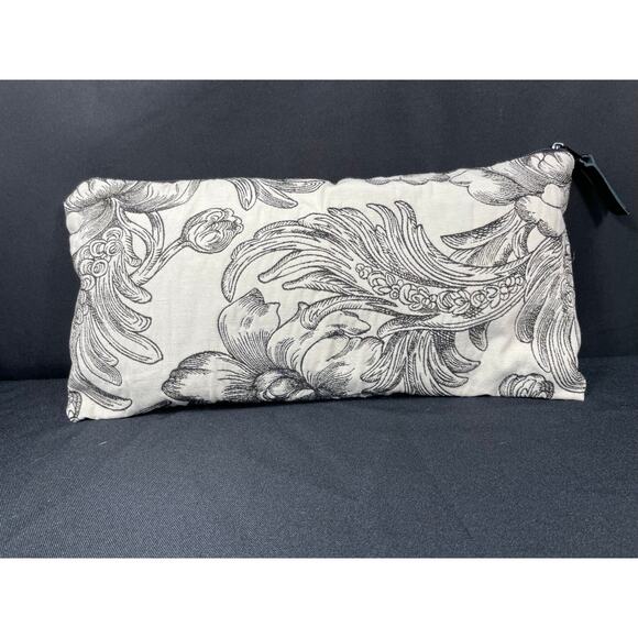 Black & White Floral Bag Handmade, Unique Clutch Made with Designer Fabric - Picture 2 of 6